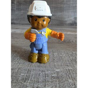 Fisher Price Little People Movable Joint Construction Worker Michael 224a